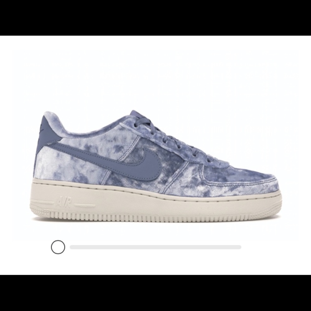 Blue Velvet Youth Nike Air Force 1 Size 4.5 Youth